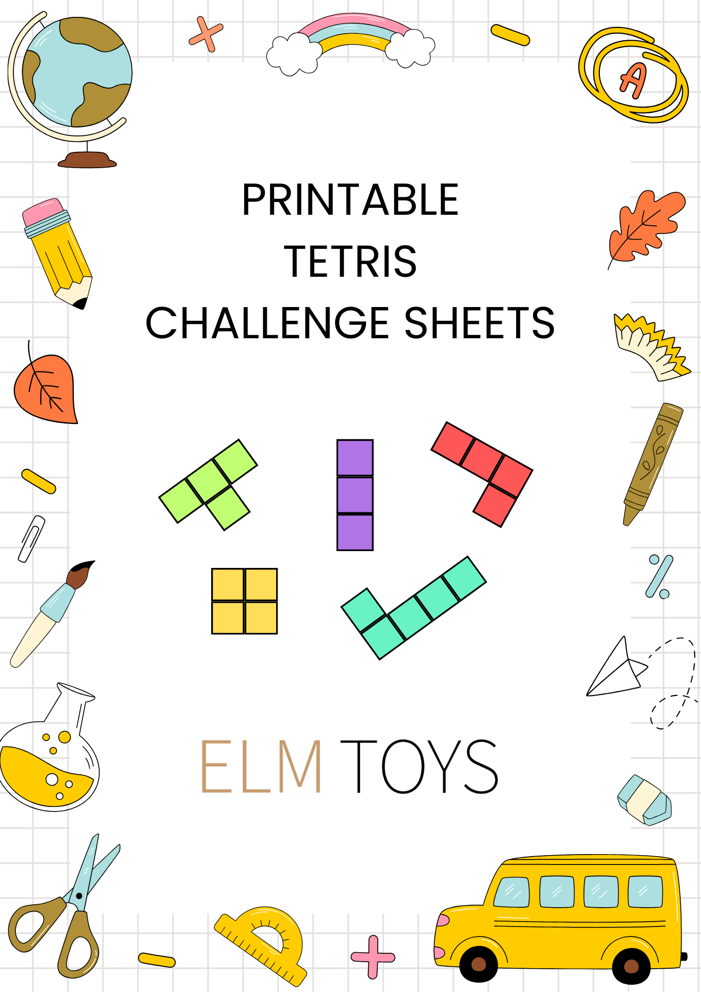 Printable Tetris Challenge Sheets